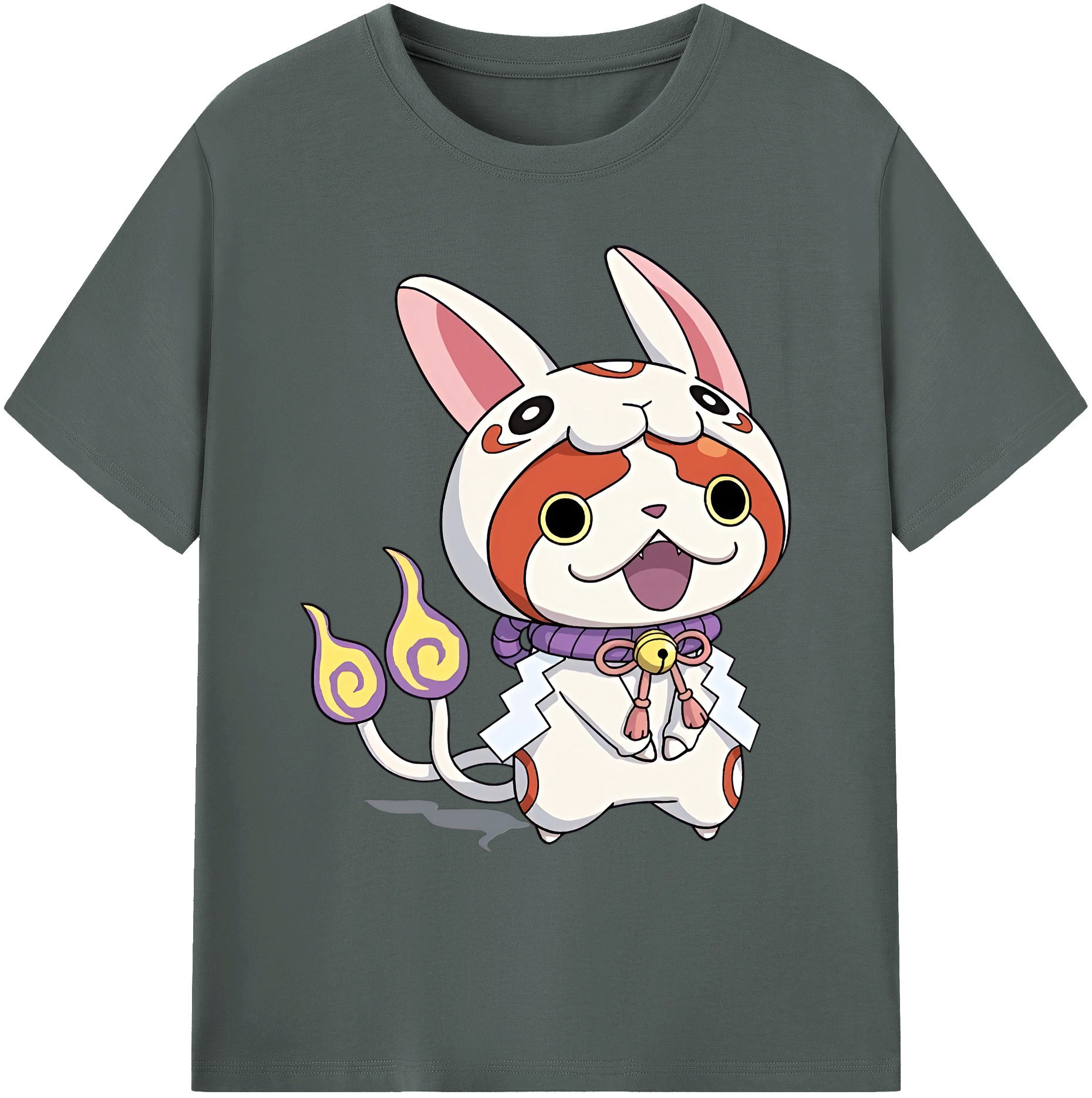 （画像用） 妖怪ウォッチ Yo-kai Watch 綿100％ メンズ半袖Tシャツ｜肌触りやわらか＆通気性